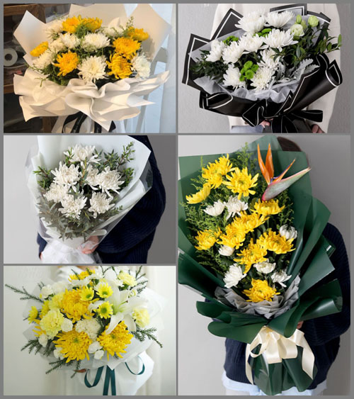 湖北黄冈市黄梅县濯港镇胡六桥村白事花束代送
